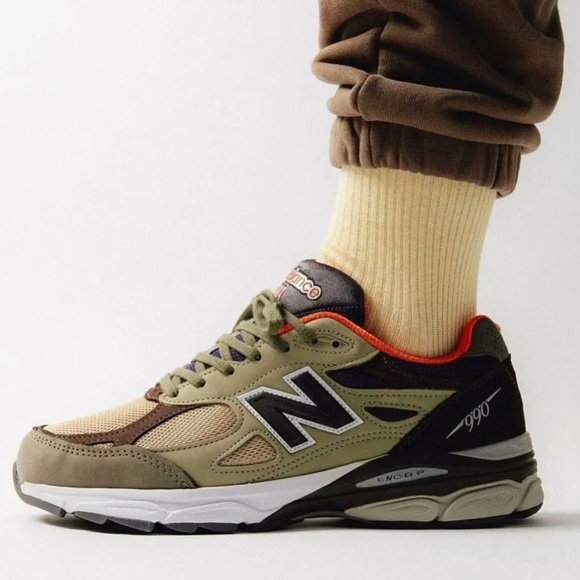 New Balance 990v3 Khaki Orange by Teddy Santis - Picture 3 of 10